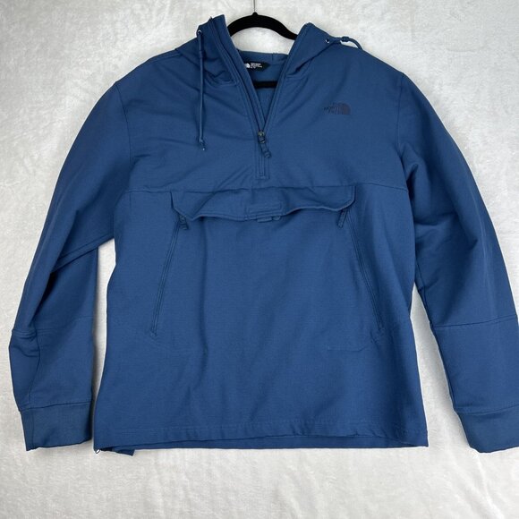 The North Face Tekno Ridge Hoodie Men's XL Navy Blue Quarter Zip Lightweight - Picture 1 of 12